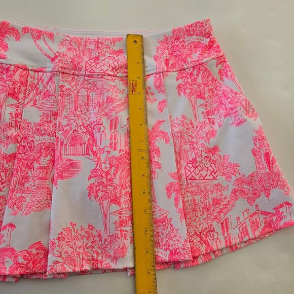 Lilly Pulitzer Luxletic Malaga Skort Toile UPF 50+ Pink White 6 - Picture 11 of 11